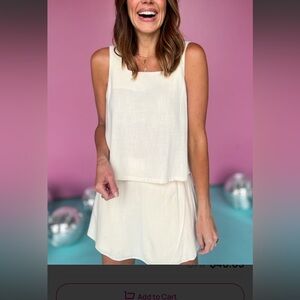 Elegant Cream Women's Skort